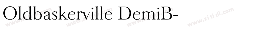Oldbaskerville DemiB字体转换